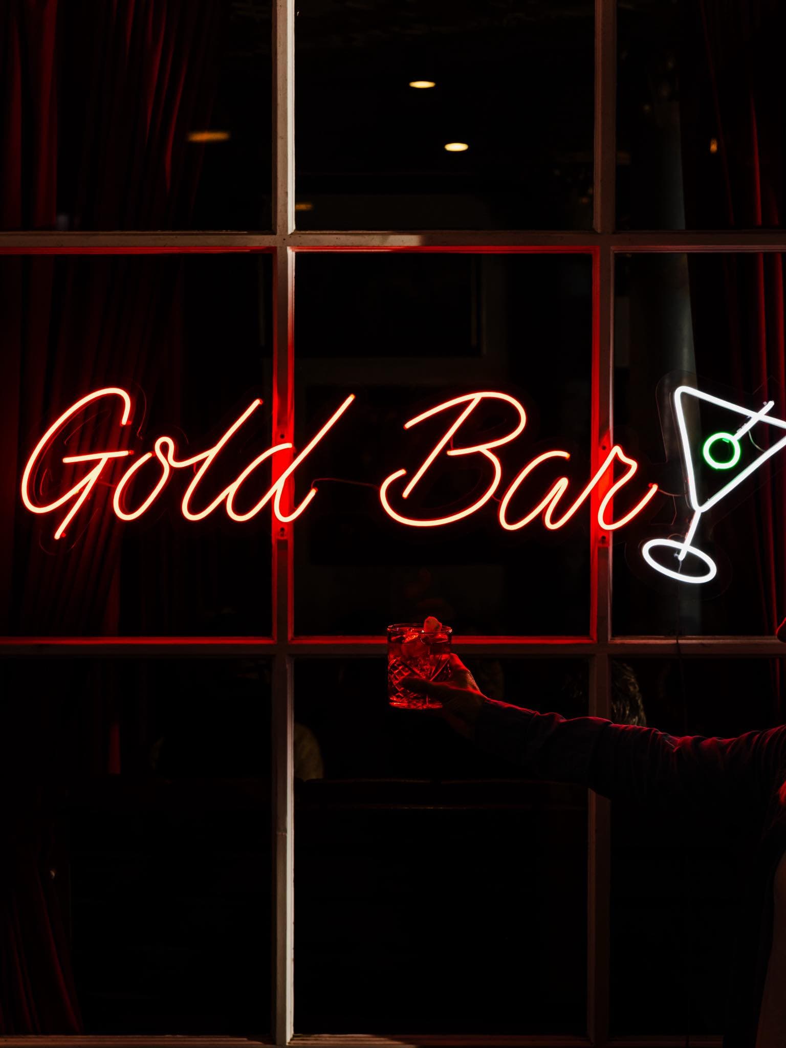 Gold Bar Sign